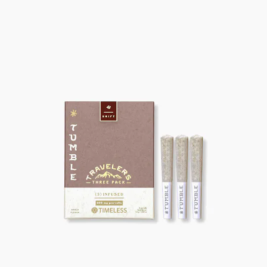 Timeless Vapes - Blackberry Kush | Travelers Infused Minis | 0.5g each | 3pk - 1