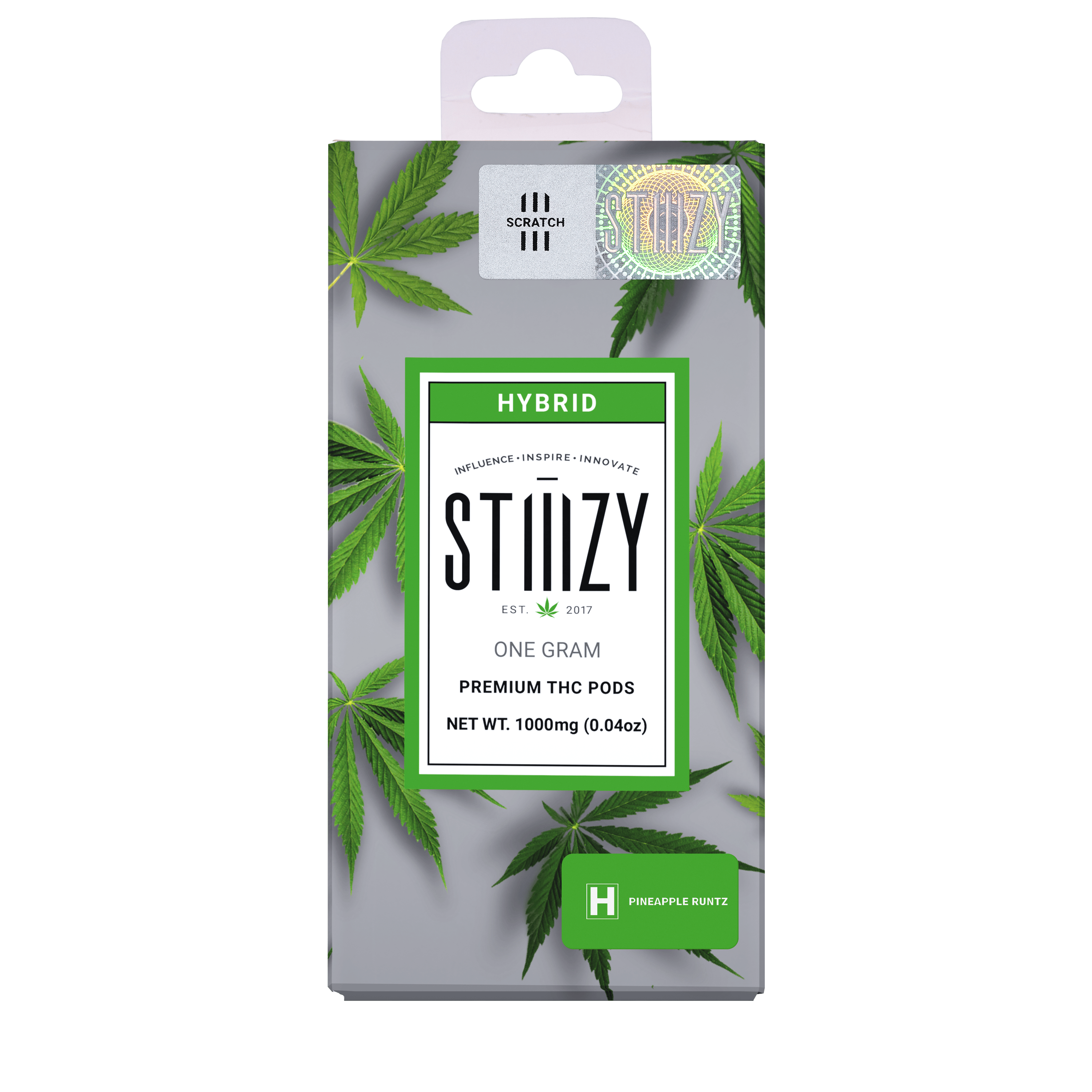 STIIIZY - Vape Cartridge - PINEAPPLE RUNTZ 1G Original THC Pod - STIIIZY - 1