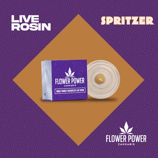 Flower Power Cannabis - Spritzer 1G Live Rosin 90u - 1
