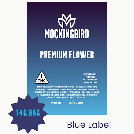 Mockingbird - Mockingbird Premium Flower: Blue Label 14g bag - 1