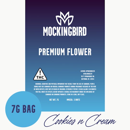 Mockingbird - Mockingbird Premium Flower: Cookies n Cream 7g bag - 1