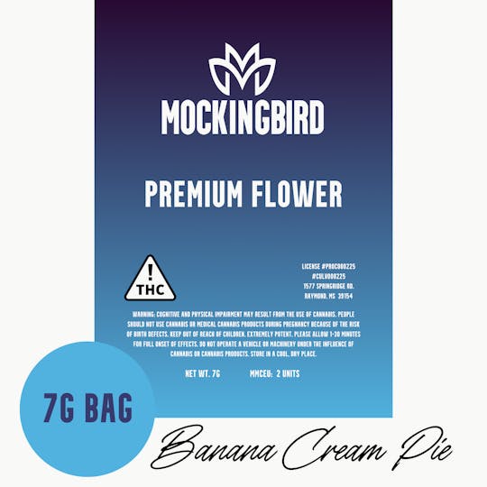 Mockingbird - Mockingbird Premium Flower: Banana Cream Pie 7g bag - 1