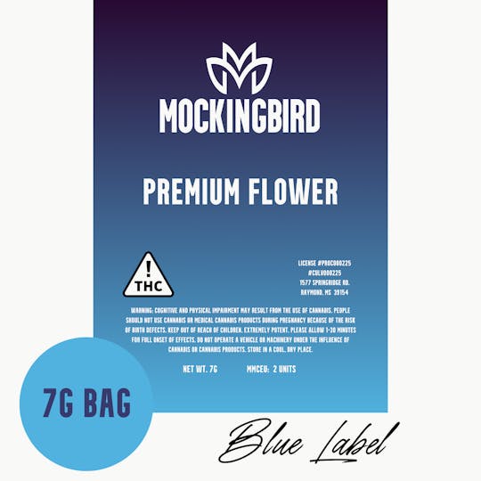 Mockingbird - Mockingbird Premium Flower: Blue Label 7g bag - 1