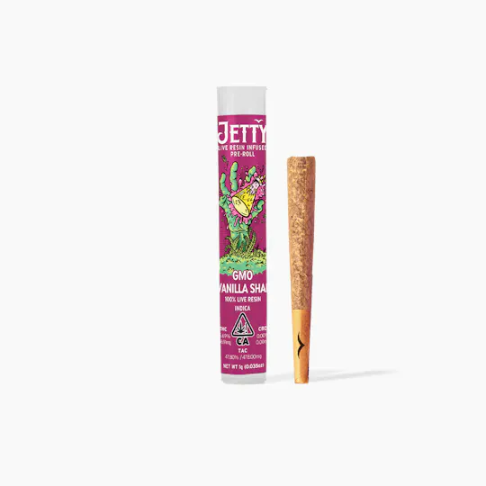 Jetty Extracts - GMO x Vanilla Shake | Live Resin Infused Joint | 1g - 1