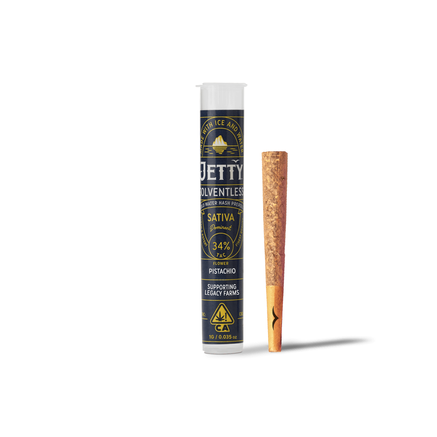 Jetty Extracts - Pistachio | Live Rosin Infused Joint | 1g - 1