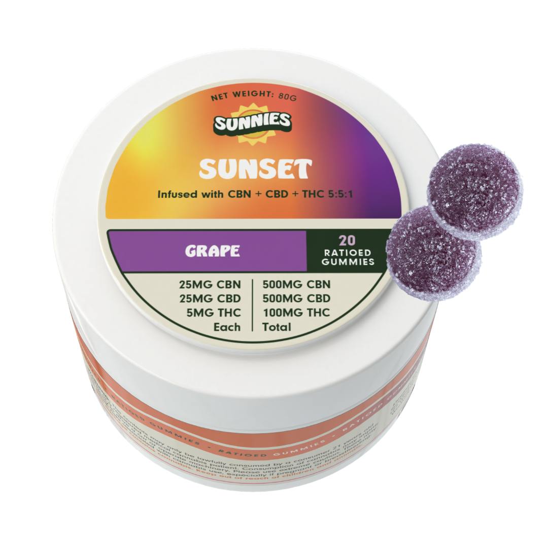 SunMed Growers - Sunset Grape Ratio Gummies 100mg - 1