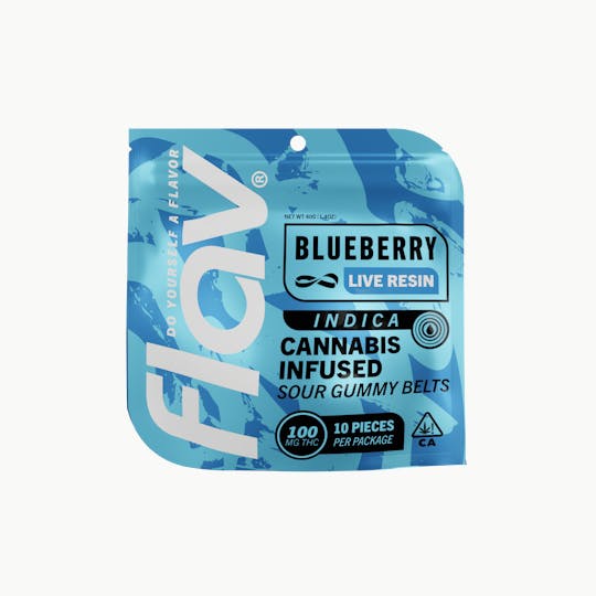 Flav - Candy - Belt - 100mg - Live Resin - Blueberry - Indica - 1