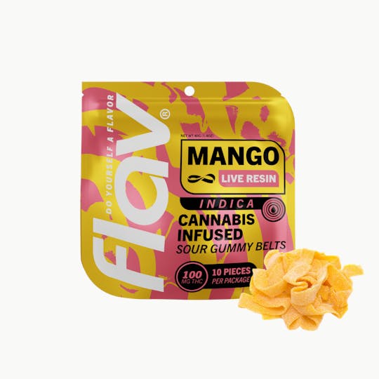 Flav - Candy - Belt - 100mg - Live Resin - Mango - Indica - 1