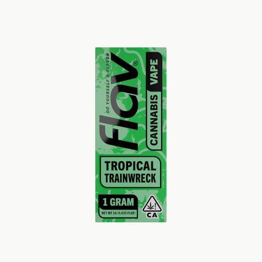 Flav - Vape - Disposable - 1.0g - Distillate - Tropical Trainwreck - Hybrid - 1