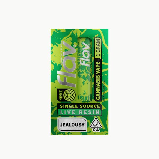 Flav - Vape - Disposable - 1.0g - Live Resin - Jealousy - Hybrid - 1