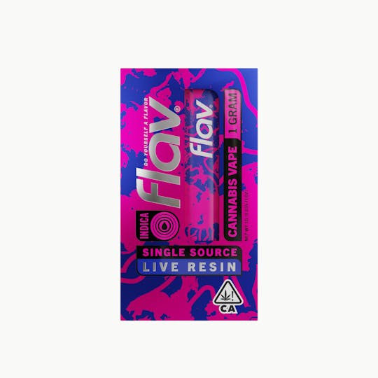 Flav - Vape - Disposable - 1.0g - Live Resin - Kush Mintz - Indica - 1