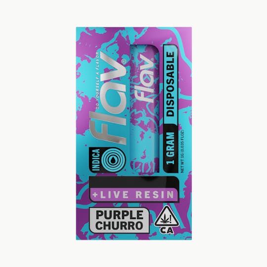 Flav - Vape - All In One - 1.0g - Live Resin - Purple Churro - Indica - 1