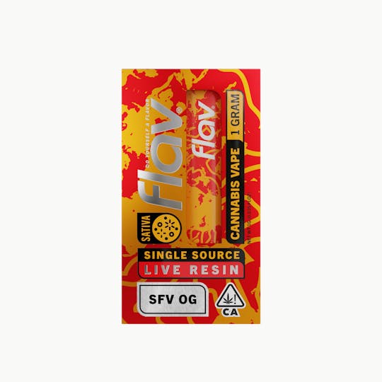 Flav - Vape - Disposable - 1.0g - Live Resin - SFV OG - Sativa - 1