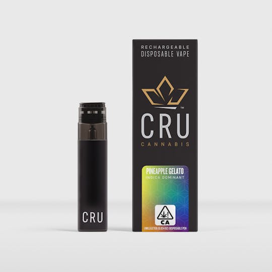 CRU Cannabis - Pineapple Gelato (1ml Rechargeable Pen) - 1