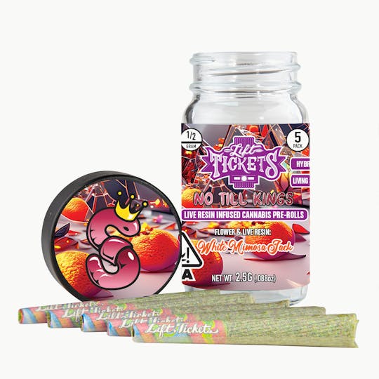 Lift Tickets - White Mimosa Jack - 0.5g Infused Pre Roll Multipack (5) - 1