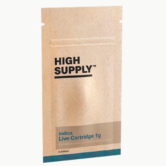 High Supply - Blue Gelato Cookies 1g Live Resin Vape Cart - 1