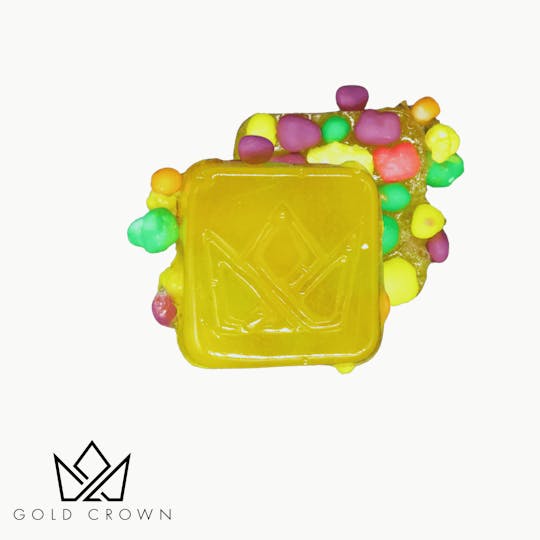 Gold Crown - Live Resin Coated Gummies 25mg (200mg)- Pina Colada - 1