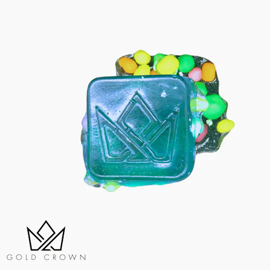 Gold Crown - Gold Crown | Crown Jewels | Blue Raspberry Gummies | 200mg | 8ct | 25mg/ea - 1