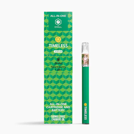 Timeless Vapes - Strawberry Cake | CHILL Disposable | 0.5g - 1