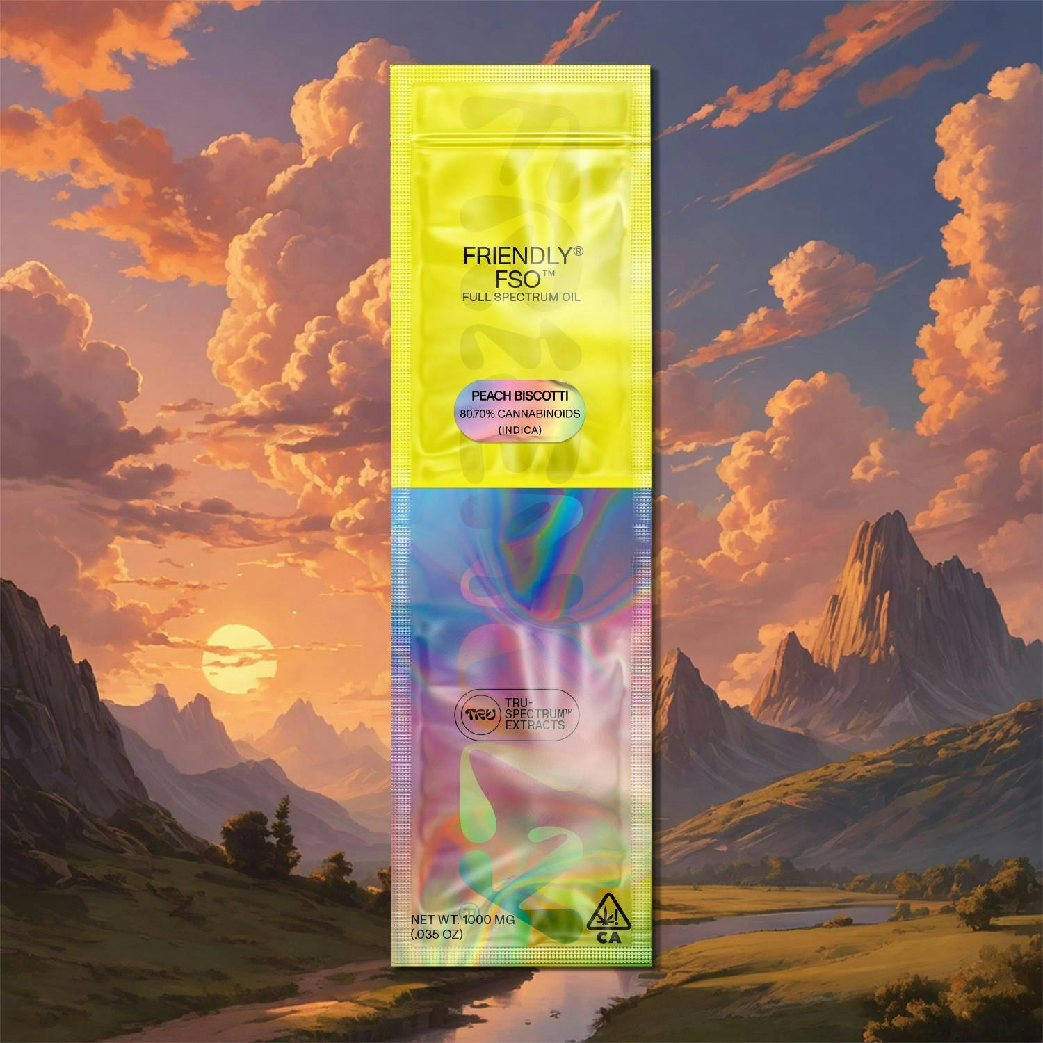 Friendly Brand - Friendly Brand | FSO Applicator | Peach Biscotti | Extract Oils | 1g - 1