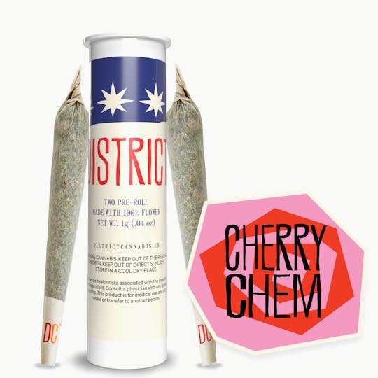 District Cannabis - Cherry Chem Pre-Roll Pack 2ct - 1