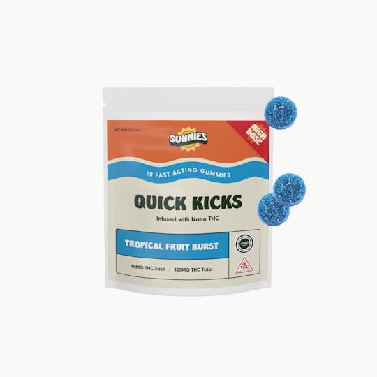 SunMed Growers - Tropical Fruit Burst Nano Gummies Edible 400mg - 1