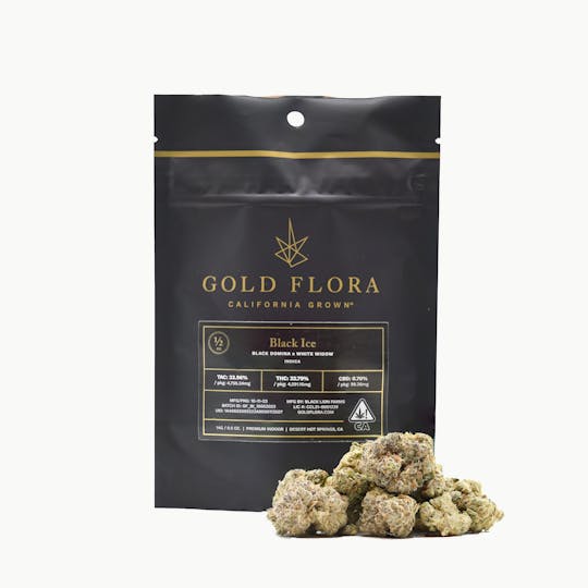 Gold Flora - Black Ice 14g Flower - 1