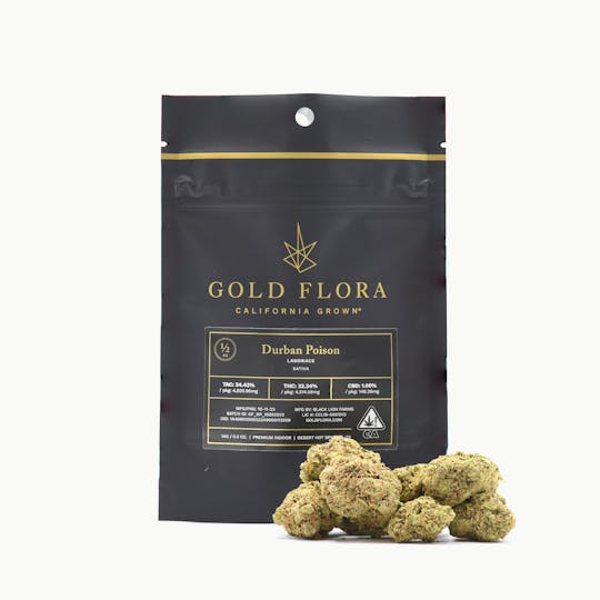 Gold Flora - Durban Poison 14g Flower - 1