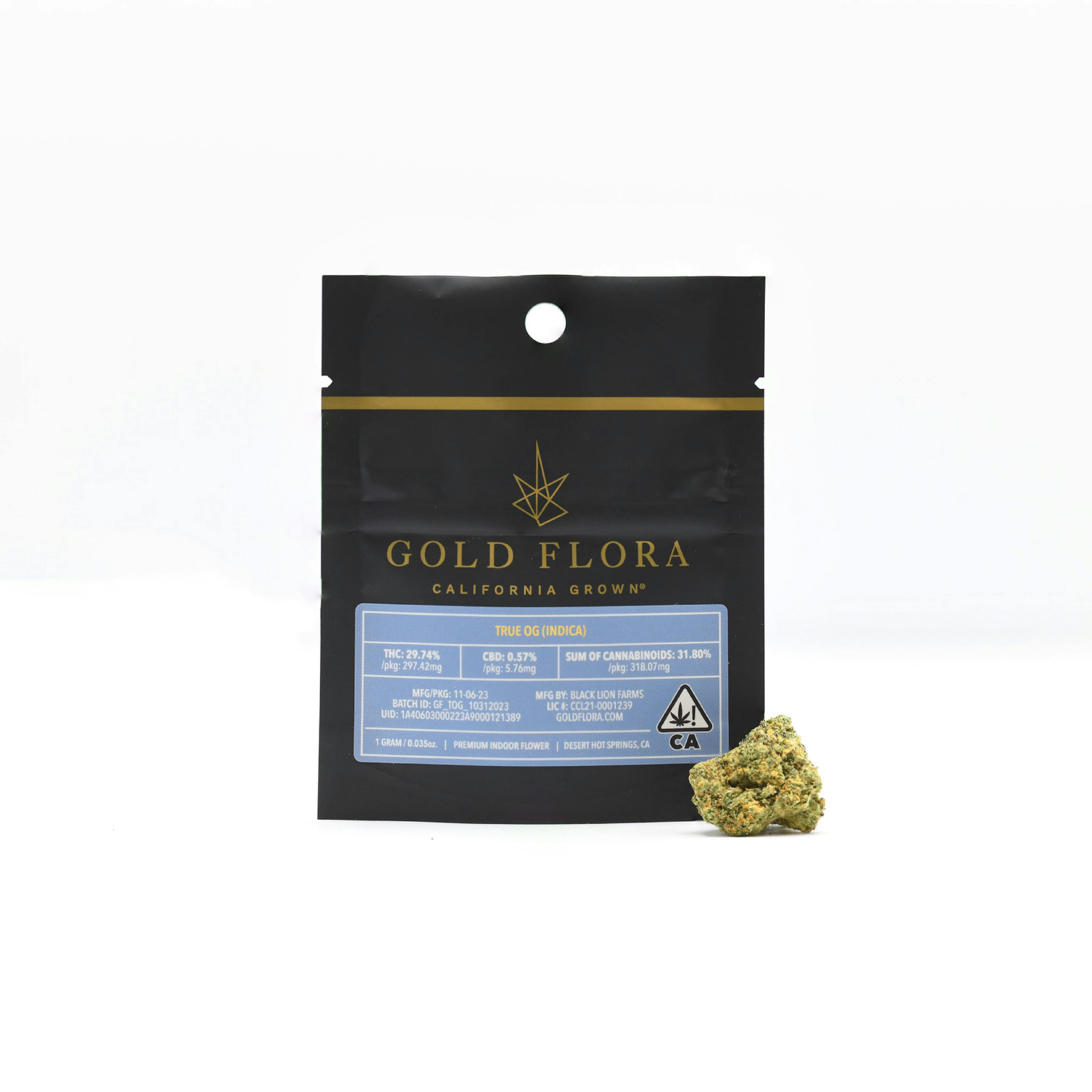 Gold Flora - True OG 1g Flower - 1