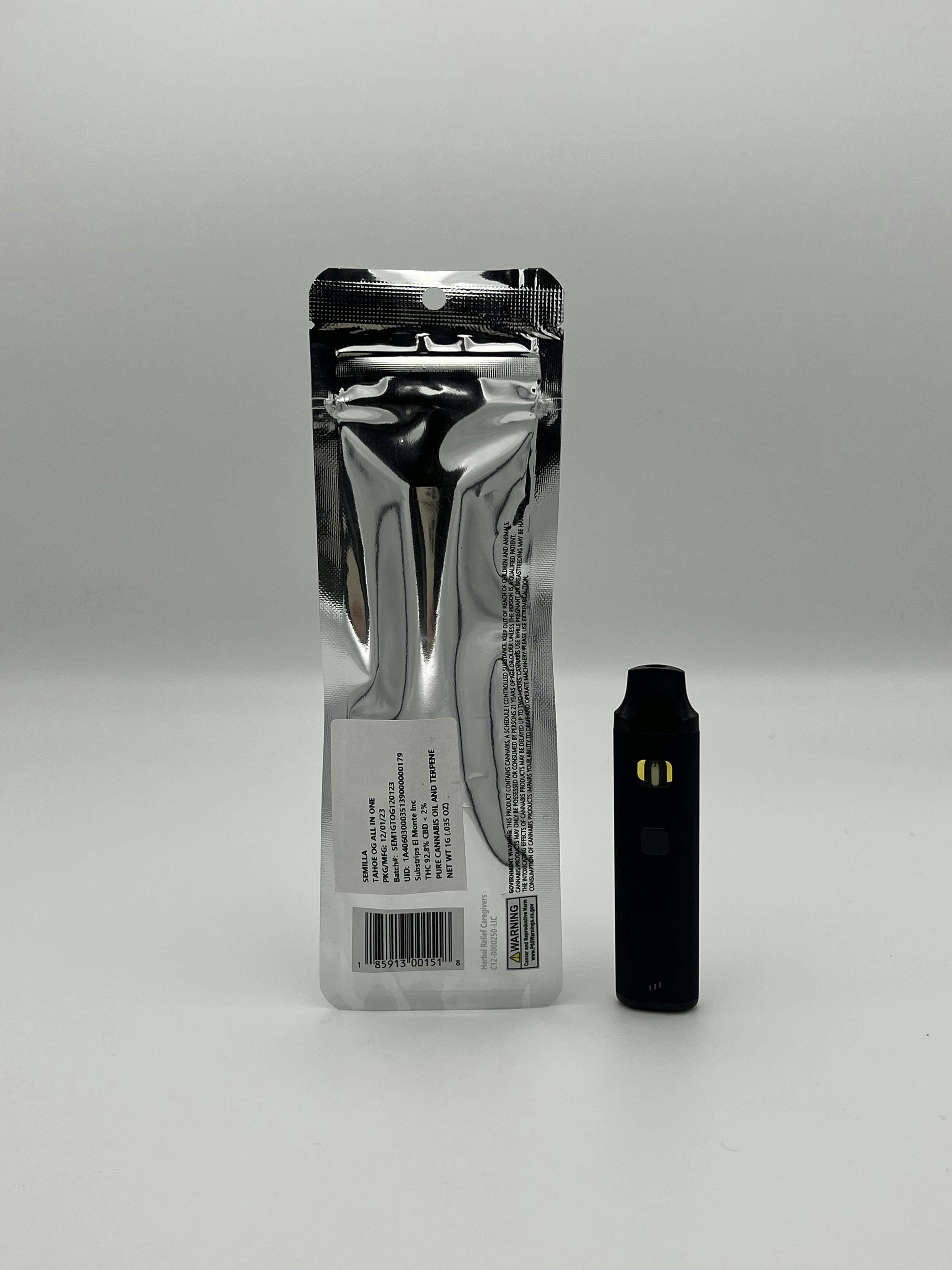 Smoke Weed LA - SWLA - Tahoe OG 1g Disposable - 1