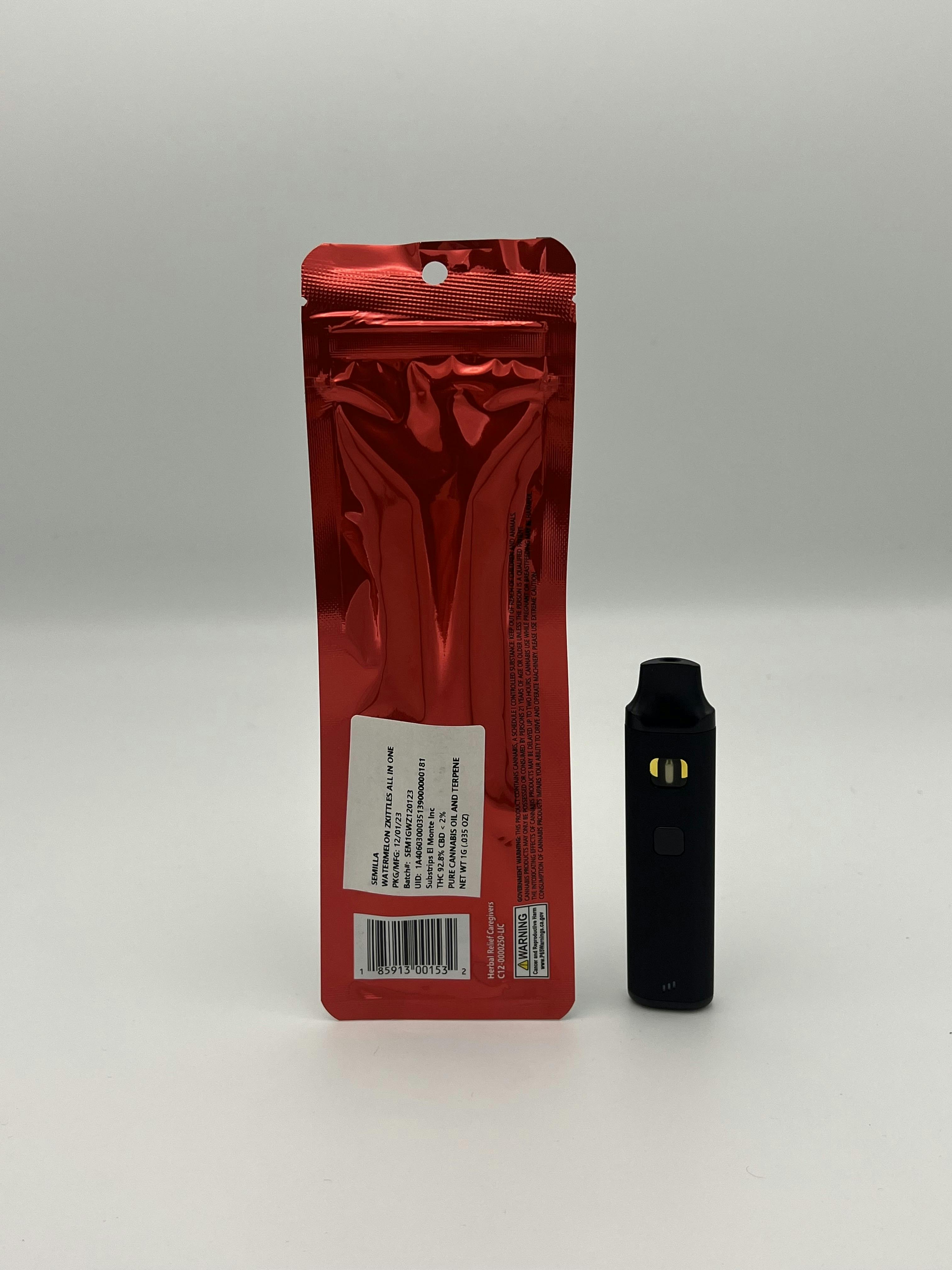 Smoke Weed LA - SWLA - Watermelon Zkittles 1g Disposable - 1