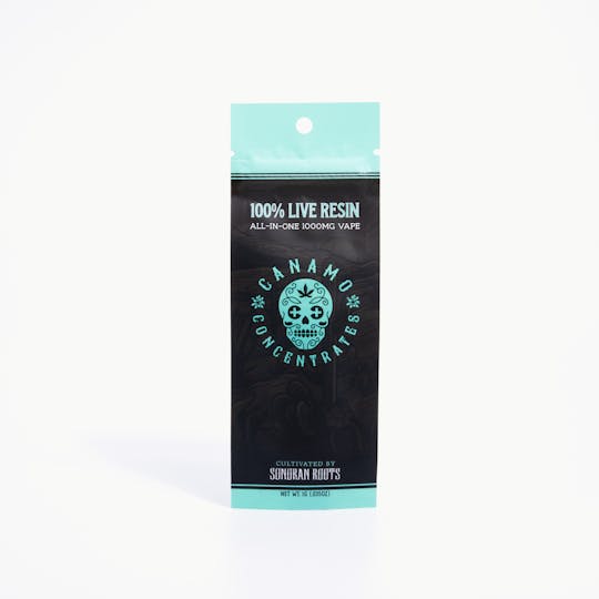 Canamo Concentrates - Chem D LIVE RESIN VAPE - All-in-One 1g - 1