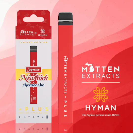 Mitten Extracts - Mitten + Plus x HYMAN | New York Supreme Cheesecake | Plus Disposable | 1g - 1
