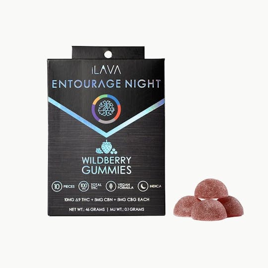 iLAVA - Entourage Night Gummies 100mg - Wildberry - 1