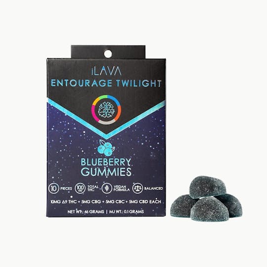 iLAVA - Entourage Twilight Gummies 100mg - Blueberry - 1