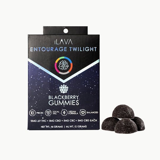 iLAVA - Entourage Twilight Gummies 100mg - Blackberry - 1
