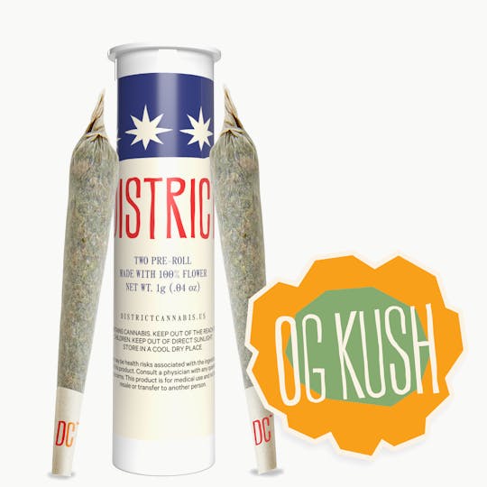 District Cannabis - OG Kush Pre-Roll Pack 2ct - 1