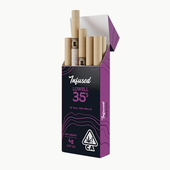 Lowell Herb Co. - Lowell Infused 35's | 4g Pre-Roll Pack | Stargazer Indica - 1
