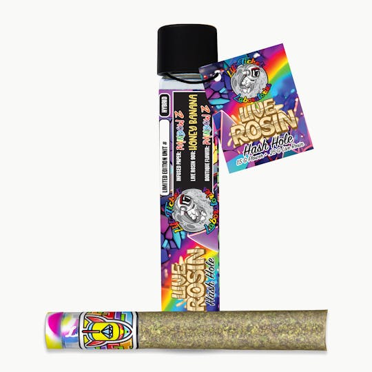 Lift Tickets - Rainbow Z x Honey Banana x Rainbow Z - Glass Tip Live Rosin Pre-Roll 1.75g - 1