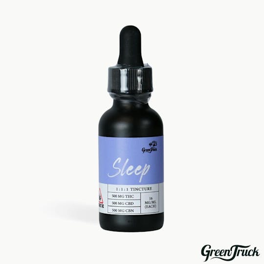 Green Truck - 1:1:1 CBN/RSO/CBD Sleep Tincture - Strawberry Banana - 1