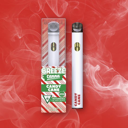 Breeze Canna - Peppermint Swirl - Seasonal 1g PLUS Vape Device — BREEZE Canna - 1