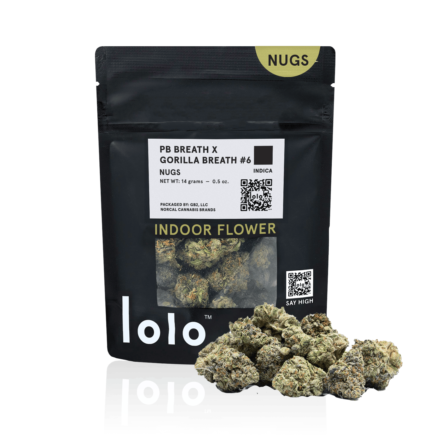 lolo - lolo | PB Breath + Gorilla Breath #6 | Indoor Nugs | 14g - 1