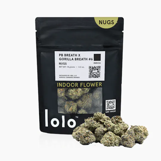 lolo - lolo | PB Breath + Gorilla Breath #6 | Indoor Nugs | 14g - 1