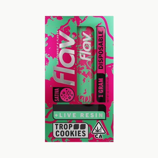 Flav - Vape - All In One - 1.0g - Live Resin - Trop Cookies - Sativa - 1