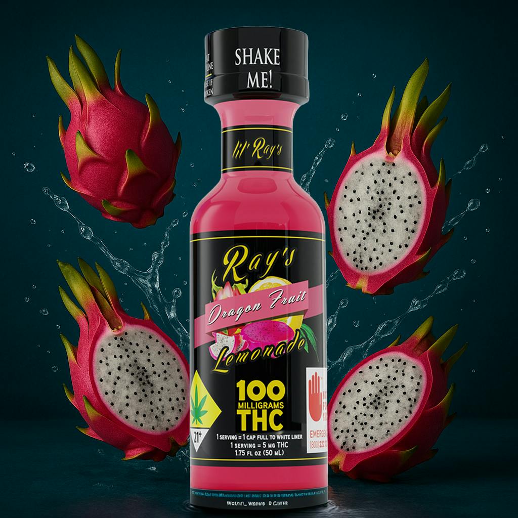 Ray's Lemonade - Ray's Lemonade | Lil' Ray's | Dragon Fruit | 100mg THC - 1