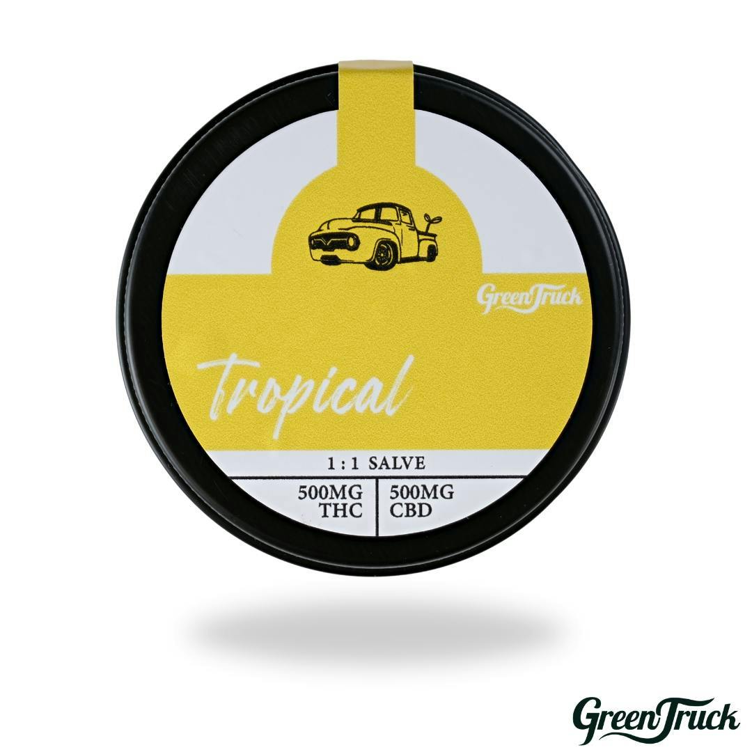 Green Truck - 1:1 RSO/CBD Salve - Tropical (500 MG RSO/500 MG CBD) - 1