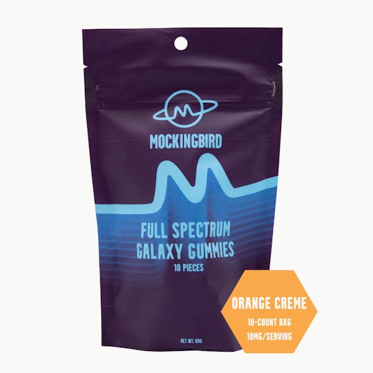 Mockingbird - Mockingbird Full Spectrum Gummies: Orange Creme 100mg-10pk - 1