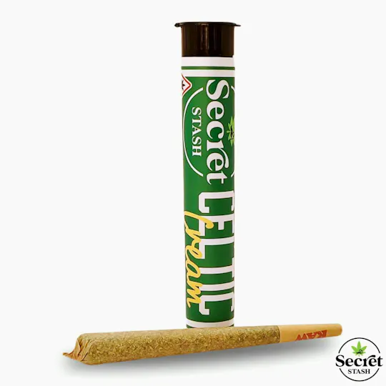 Secret Stash - Secret Stash | Full Bud Pre Roll | Celtic Cream | 1.2g - 1