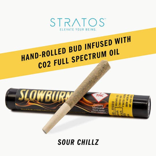 Stratos - Slow Burn Full-Spectrum Infused Hybrid Pre-roll Sour Chillz - 1