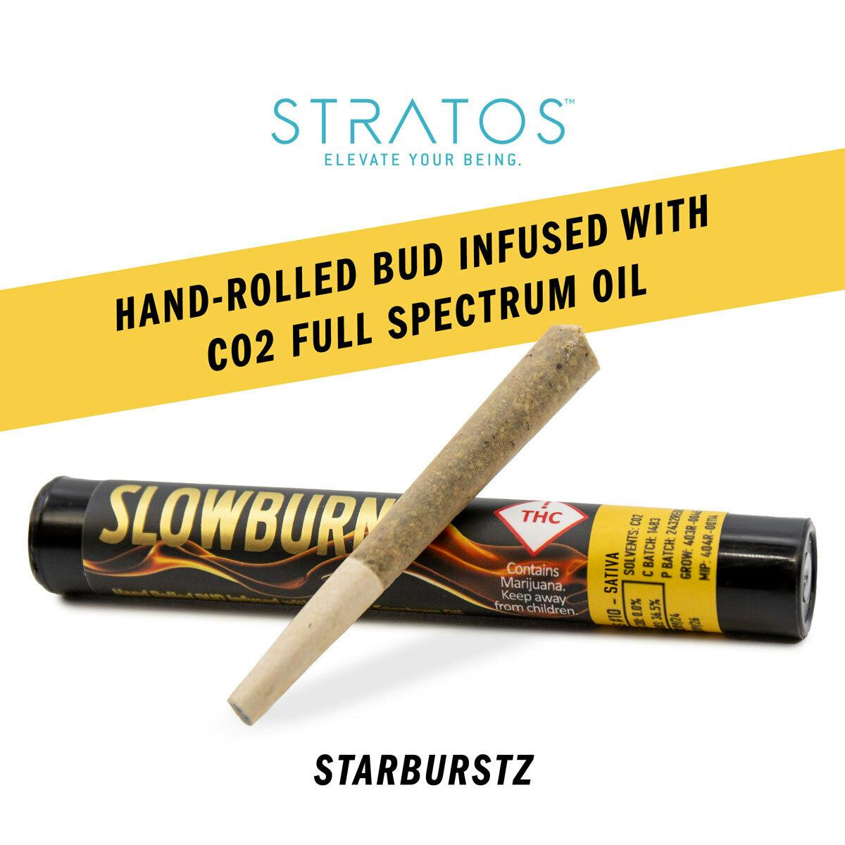 Stratos - Slow Burn Full-spectrum Oil Infused Sativa Pre-roll Starburstz - 1